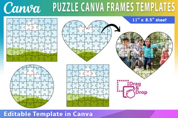 Download Puzzle Canva Frame Template - Frame Collection