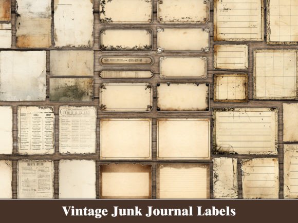 Download Vintage Labels Junk Journal Craft Kit - Craft Collection