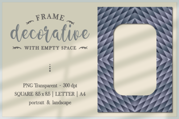 Download Geometric Motif FRAME PNG - Frame Collection