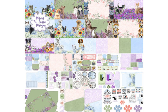 Download Cats &amp; Dogs Printable Journal Craft Kit - Craft Collection