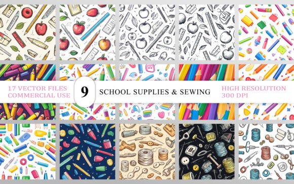 Download School Supplies &amp; Sewing Craft Patterns - Craft Collection