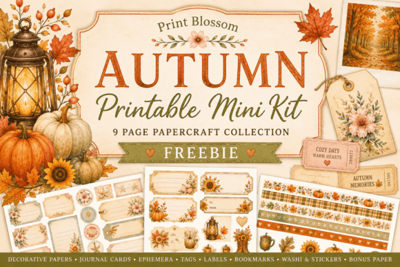 Download Autumn Fall Printable Mini Craft Kit - Craft Collection