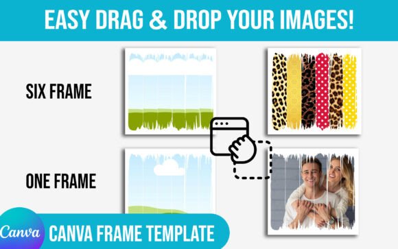 Download Brushstrokes Canva Frame Template - Frame Collection