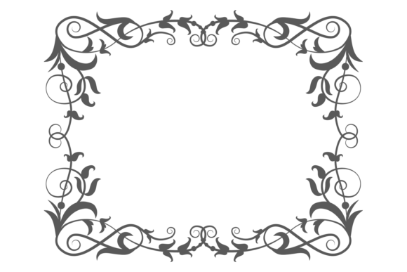 Download Filigree Frame. Decorative Floral Motif. - Frame Collection