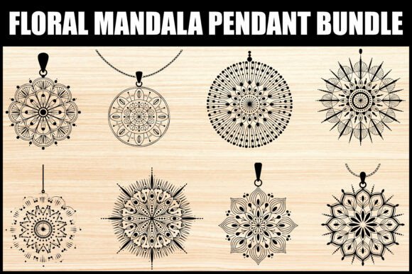 Download Floral Mandala Pendant SVG Bundle - Premium Resources