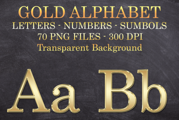 Download Gold Letters Numbers Symbols Png Files - Symbol Collection