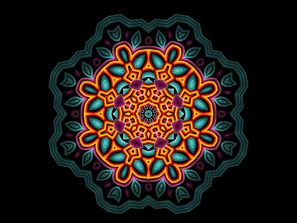 Download Mandala with Leaf Circle Pattern - Circle pattern Collection