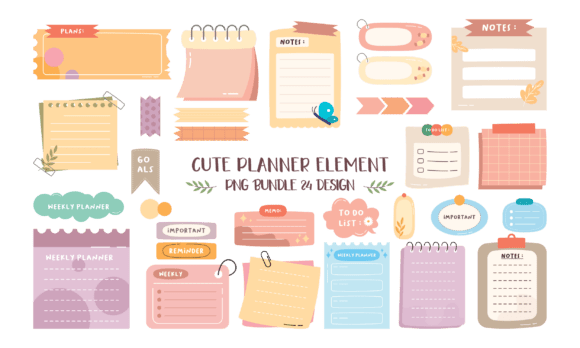 Download Cute Planner Element PNG Bundle - Png bundle Collection