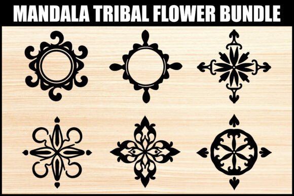 Download Elegant Tribal Mandala Flower Set - Premium Bundle